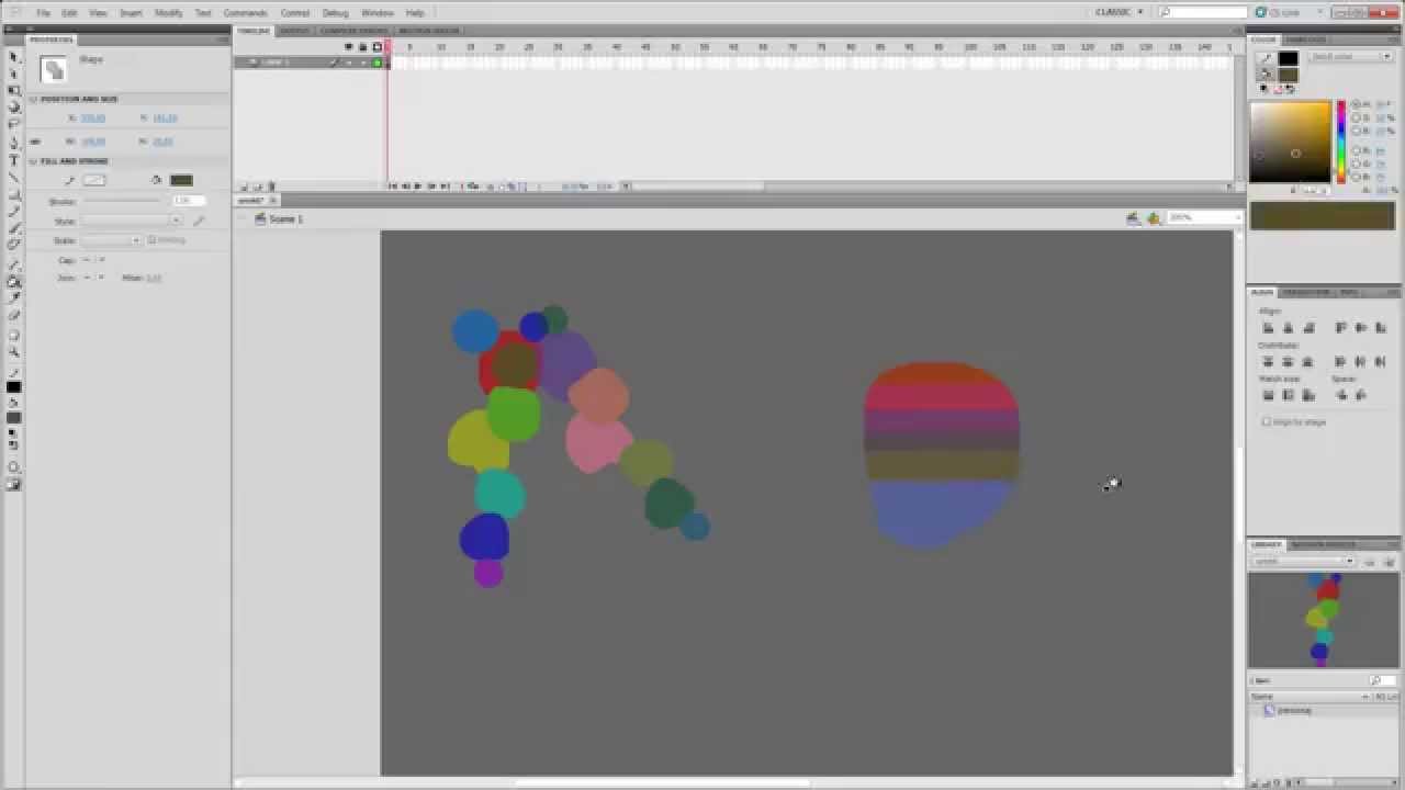 lessons on Adobe Flash - tools (Eyedropper Tool).уроки по флешу-піпетка ...