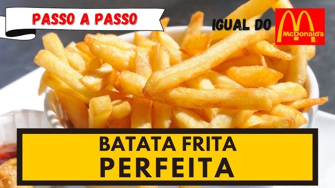 Como Fazer BATATA FRITA IGUAL a do McDonald's - Crocante e Sequinha 