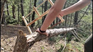 Doğada yay testere yapımı (Frame / Buck Saw for Bushcraft) | TERAPİ Outdoor