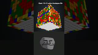 Solving The Giant Cube 15X15 Rubiks Challenge Unveiled In A 3-Hour Timelapse Spectacle
