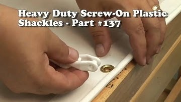 Nylon Round Sail Slugs - Installing