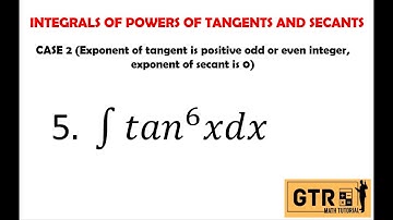 INTEGRALS OF POWERS OF TANGENTS AND SECANTS: CASE 3
