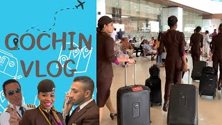 A day in cabin crew life, everything from (Abu Dhabi to Cochin & back to Abu Dhabi)