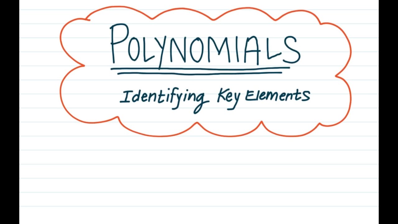Identifying Key Elements Of A Polynomial - YouTube