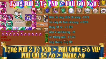 (Phần 1262) Làng Lá Dame Ảo Lậu Tặng Full 2 Tỷ VND Full Gói Mốc Nạp Full Đồ Chỉ Số Khủng Bản VIP Hot