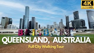 Brisbane, Australia Walking Tour | 4K 60FPS
