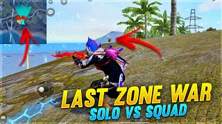 Last Zone War Solo Vs Squad || 4000+ Point Rank Pushing Match || Sk Gaming || Free Fire