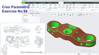 Creo Parametric Exercise No 54