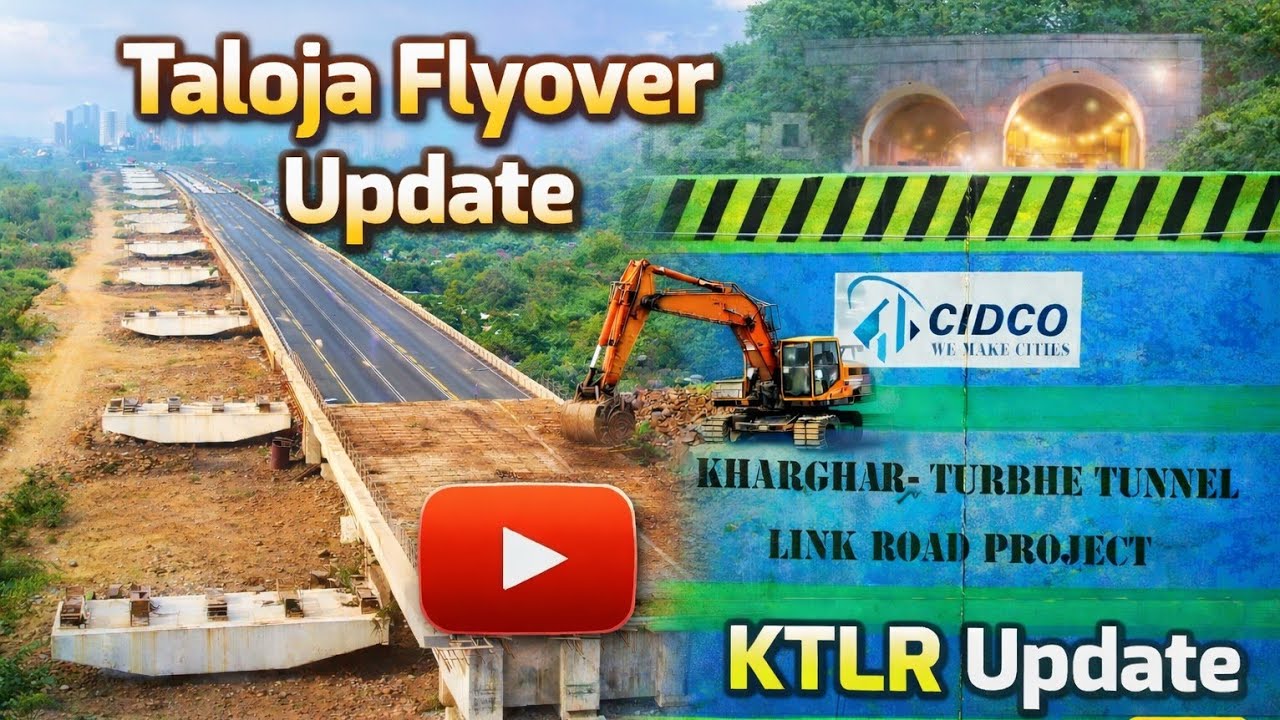 Kharghar Turbhe Tunnel & Taloja Flyover Latest Update 2026 | Navi Mumbai Progress 🚧 | #BackpackNihal