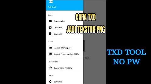 TUTORIAL CARA EXPORT TXD MENJADI TEKSTUR PNG di android #gtadefinitiveedition #gtasanandreas