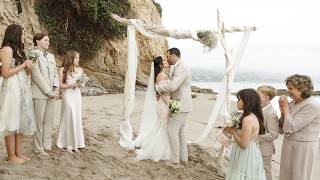 Laura & Scott Wedding Highlight | Intimate Malibu Beach Ceremony