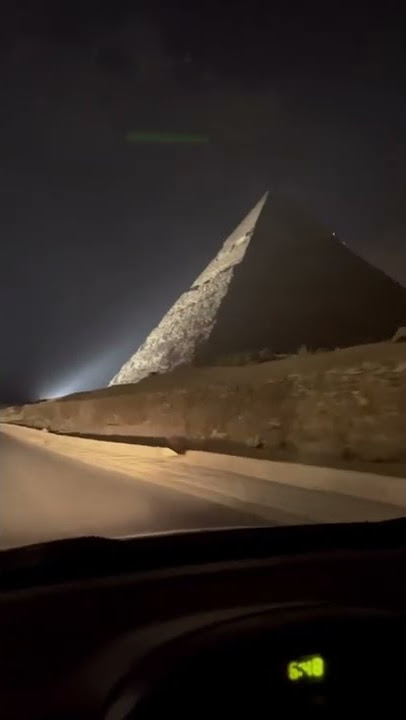 The pyramids view at night come to egypt #travel #egyptian  #pyramid#tourism