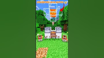 Minecraft Bedrock Infinite Lava Glitch Farm 😱 #Minecraft #YesCutiePie #shorts #music