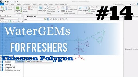 Thiessen polygon in WaterGEMs l Bentley l #beginners #engineering