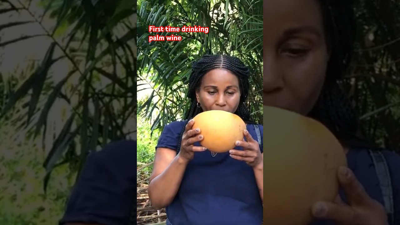 First Time Drinking Palm Wine:Ghana Palm Wine Taste