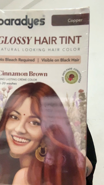 Paradyes hair color-CINNAMON BROWN 🤎 #youtubeshorts #nykaa #hairtransformation ❣️