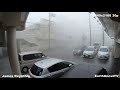 Powerful Wind, Whiteout Rain Category 4 Eyewall Conditions - 4K Stock Footage Typhoon Lingling