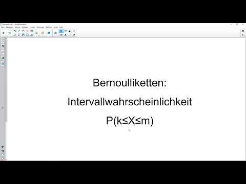 Bernoulli - Intervallwahrscheinlichkeit