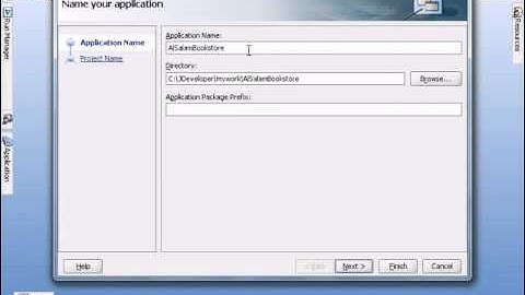59 Create New Aplication and Project enter pages and images into JDeveloper