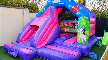 Unicorn Bounce & Slide Bouncy Castle
