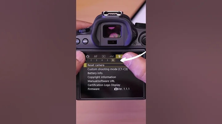 Reset All Settings Canon EOS R6 II #clickwithzeel