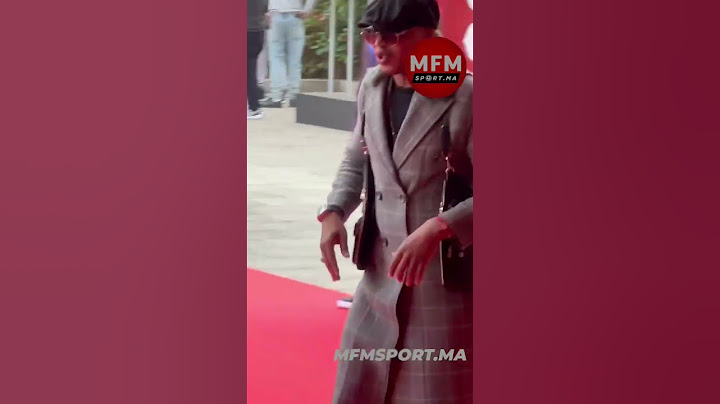 حاجي ضيوف يحضر بحذاء غريب خلال مراسم سحب قرعة كأس أفريقيا