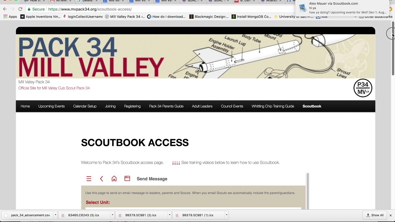 Scoutbook Den Leader Training Part 3 Emails And Messaging YouTube