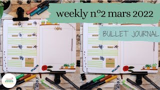 Bullet Journal – Weekly n°2 de mars 2022