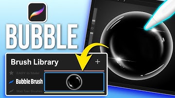 How To Draw A Bubble & Make Brush In Procreate - Tutorial For Beginners