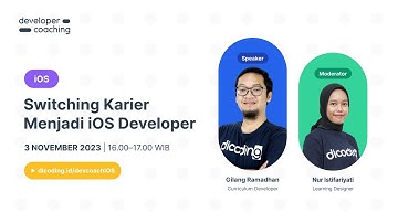 Dicoding Developer Coaching #110: iOS | Switching Karier menjadi iOS Developer