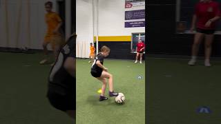 One-touch passing combinations with functional movement at The Soccer Factory MD