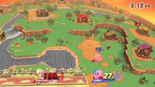 Smash Bros Wii U For Glory: Roselina vs Kirby