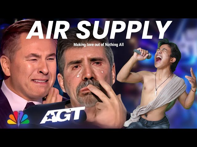 Golden Buzzer : Simon Cowell cried when he heard the song Air Supply with an extraordinary voice class=