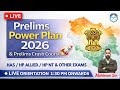LIVE Orientation 1:30 PM | Prelims Power Plan 2026 &amp; Prelims Crash Course #joktaacademy #has2026