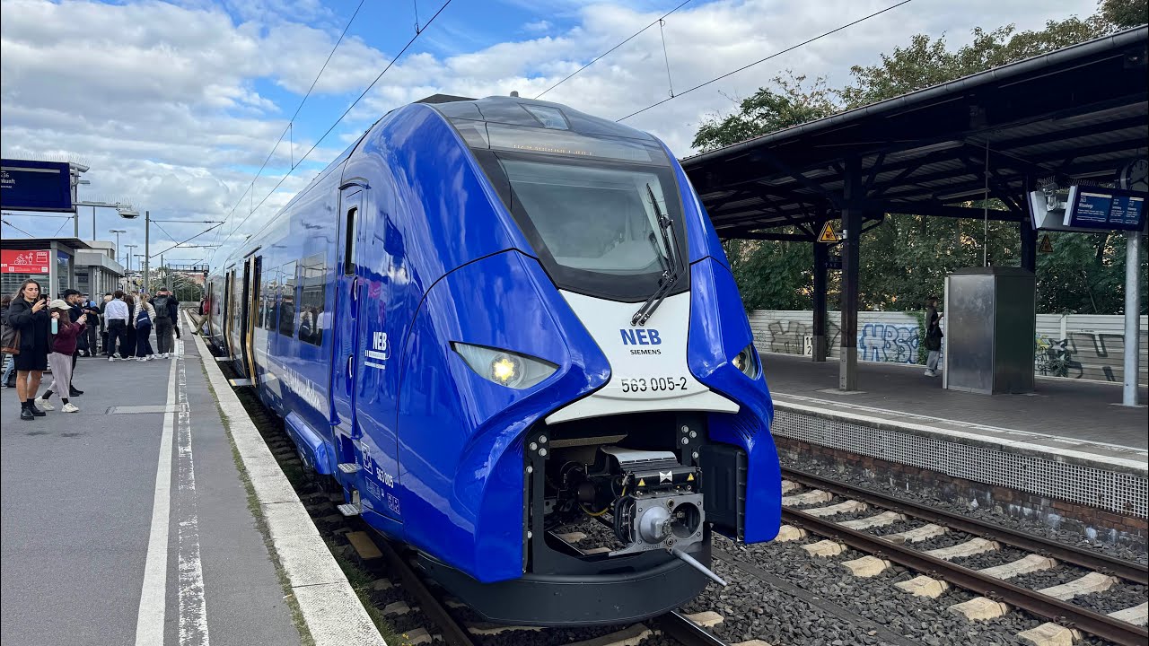 Mitfahrt im neuen Siemens Mireo Plus H der NEB über die Stadtbahn #train #innovation #siemens