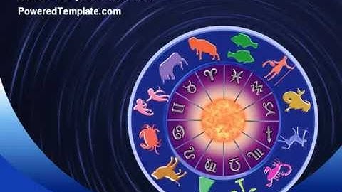 Horoscope PowerPoint Template by PoweredTemplate.com