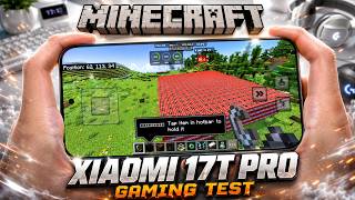 XIAOMI 17T PRO test game Minecraft | Dimensity 9500, Mali-G1 Ultra, 144Hz AMOLED