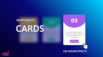 CSS Responsive Card UI Design & Hover Effects | HTML5 CSS3