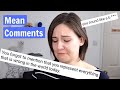 I react to mean comments so rude