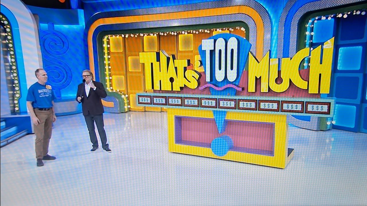 The Price Is Right "That's Too Much!" 11/24/2023 YouTube