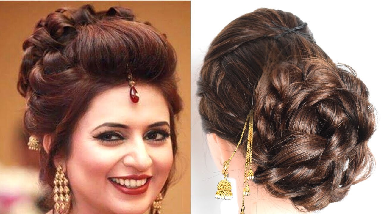Divyanka Tripathi Easy Hairstyle  easy hairstyle new  new juda style   YouTube
