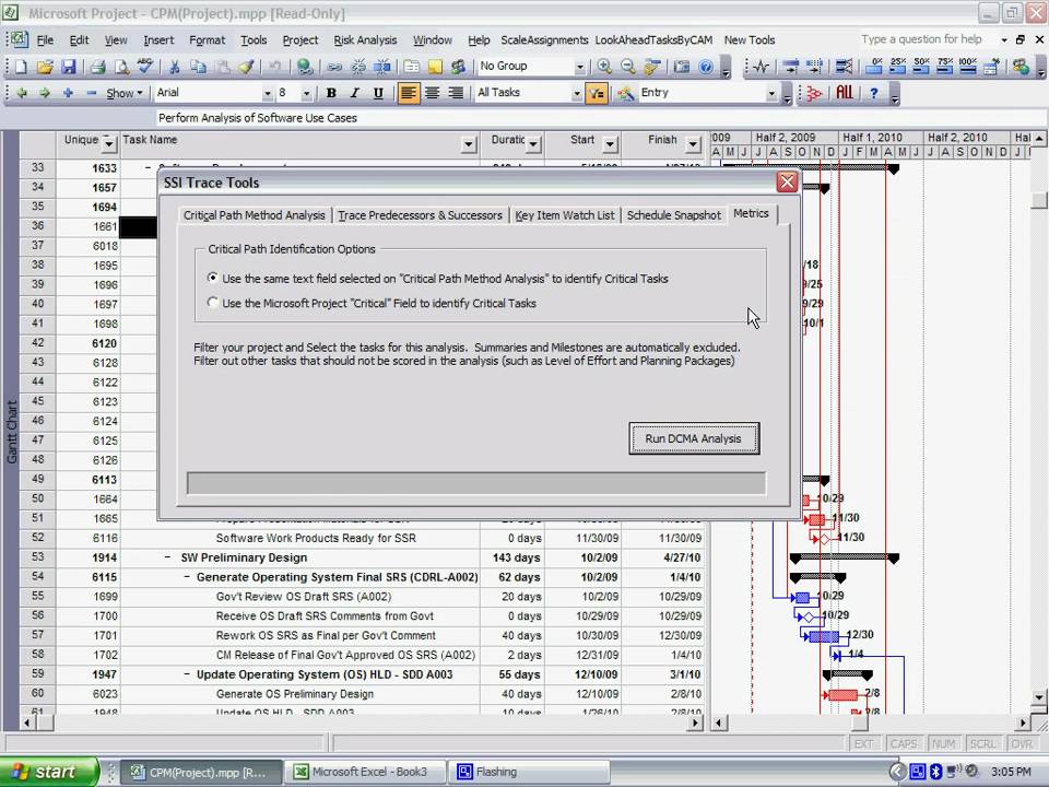SSI Tools DCMA 14pt Analysis - YouTube