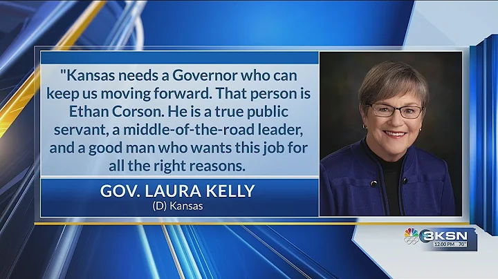 Gov. Laura Kelly endorses candidate to succeed her