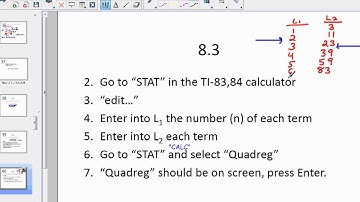 quadratic and cubic sequences