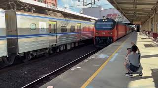 (1140927) 4177次500型區間車山陽彩繪終點站樹林進站交會172次E500型自強號樹林通過