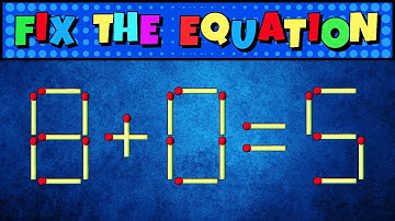 Can You Fix These Equations By Moving Just ONE Stick? IQ Test #brainteaser #braingames #puzzles