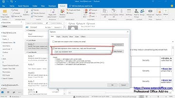 How to add disclaimer signature/ text/ footer in emails in Outlook