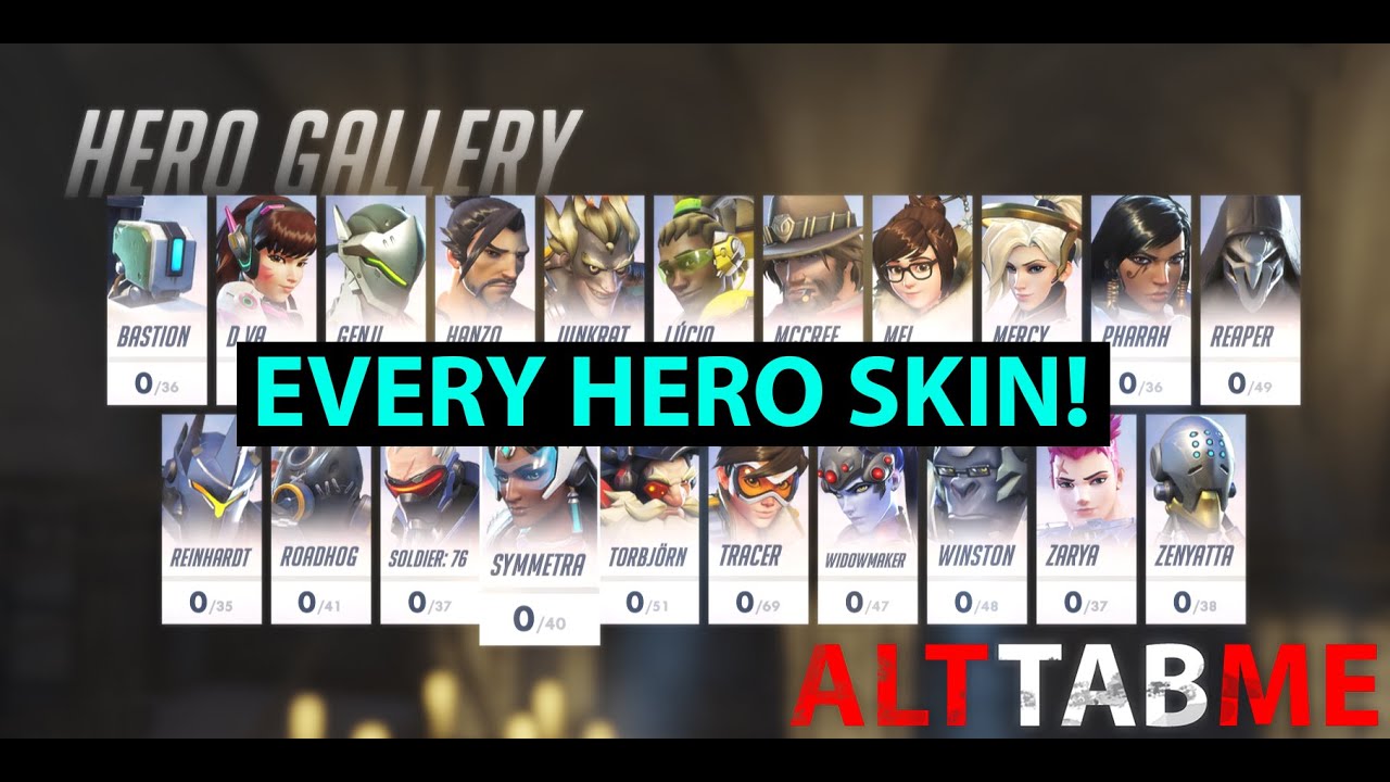 Overwatch Beta EVERY Hero\u0027s New Outfit Skins! Brought to you by AltTabMe.com
