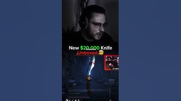 A new $20,000 bluegem knife unboxed! 🤯 #cs2