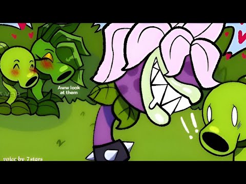 Peablaze saved Peashooter from NEW GF😖🔥?| Plant vs Zombies fluff comic dub🌱